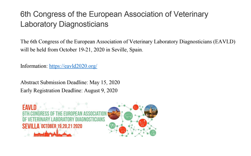 6th Congress of the European Association of Veterinary Laboratory