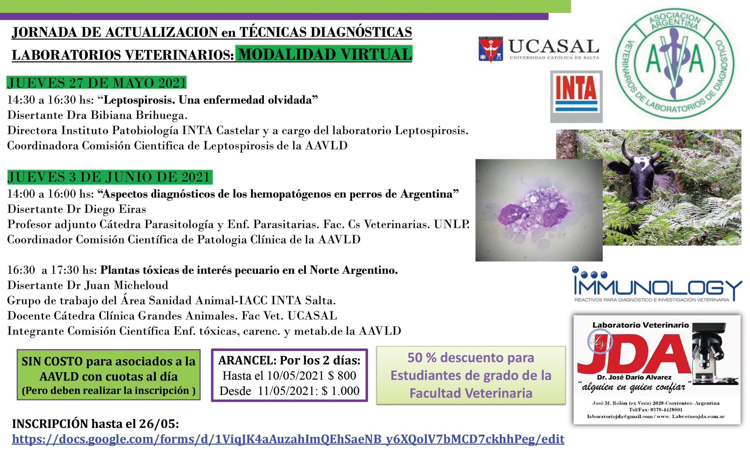 Inscripción a las Jornadas